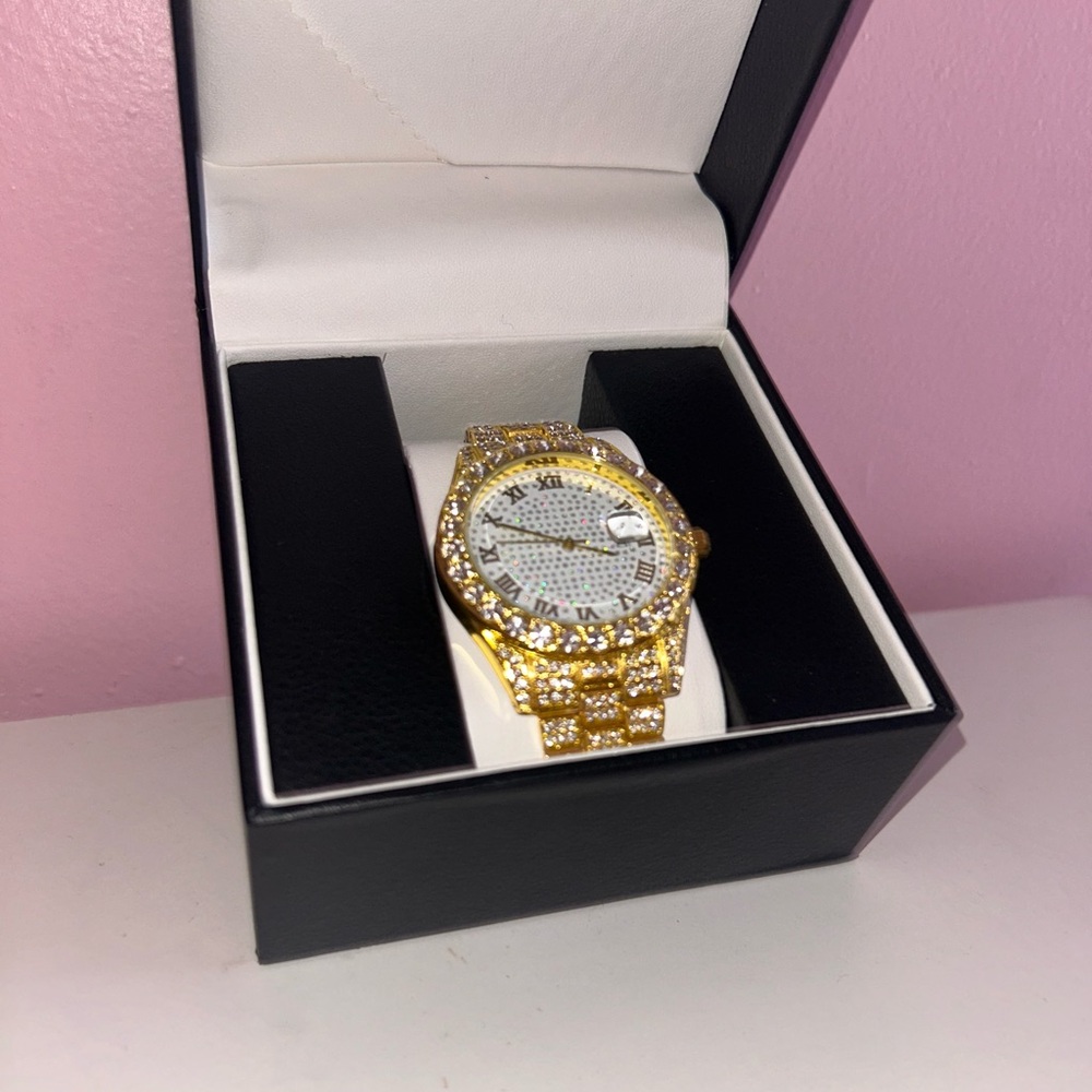 Custom YELLOW GOLD Bust Down | Iced Out | Fully Automatic | With Box